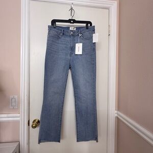 FRAME Le High Straight Crop Jeans in Whisper Wash Women's Size 30 New